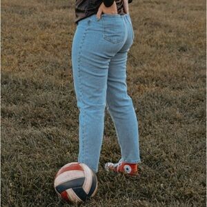 H&M Blue Straight Leg Jeans Classic Style